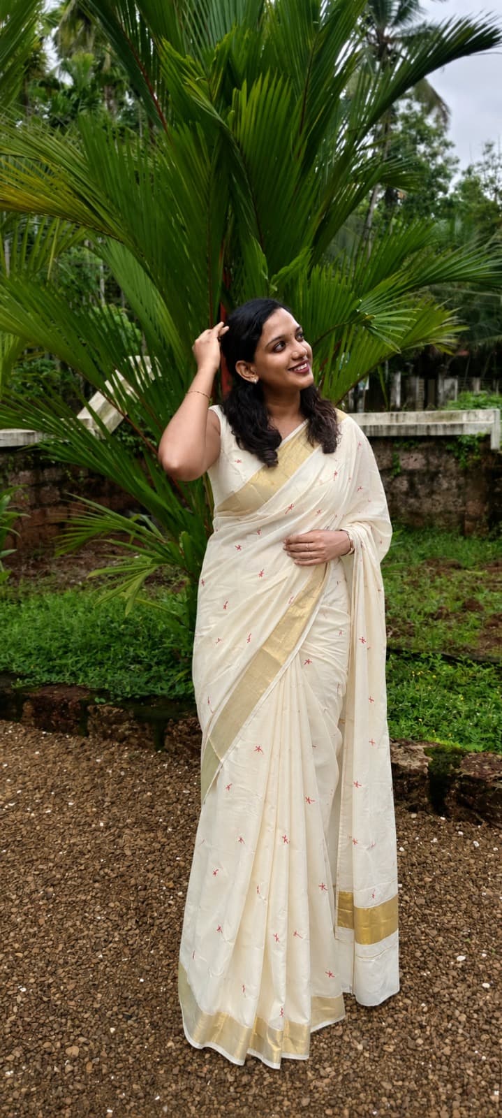 Athira weave cotton daily wear saree