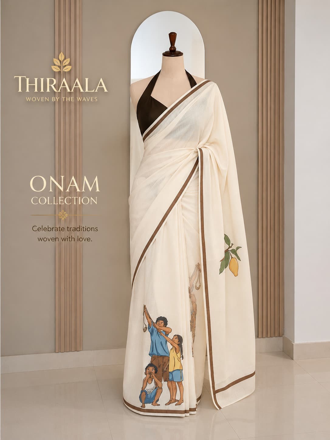 Kanaka gold tissue silk traditional set saree