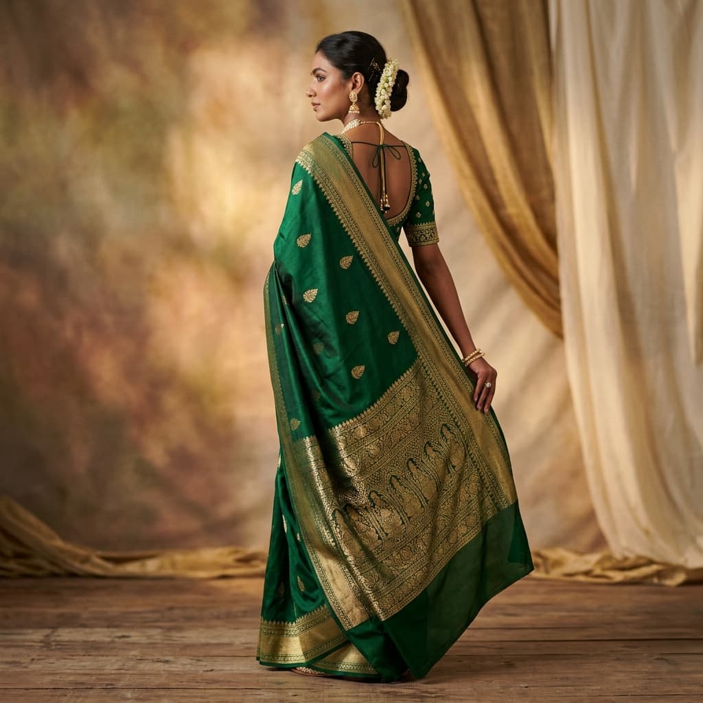 Folded Vaka Saree